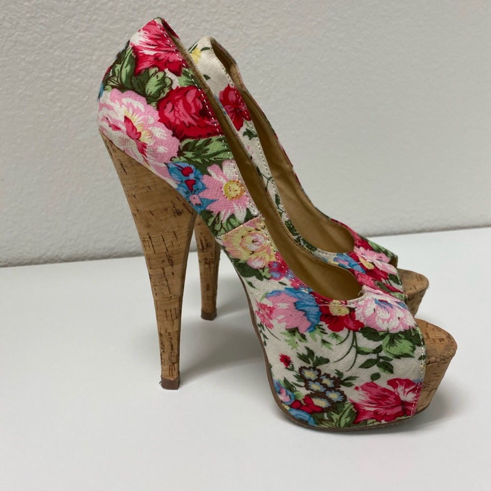 Floral Heels - Forever 21